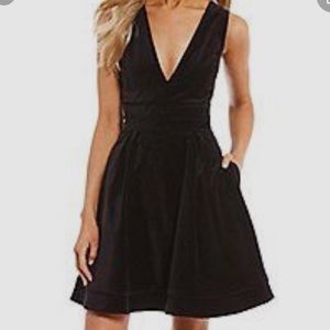 NWT Lauren James Morgan Velvet Black Dress SzM